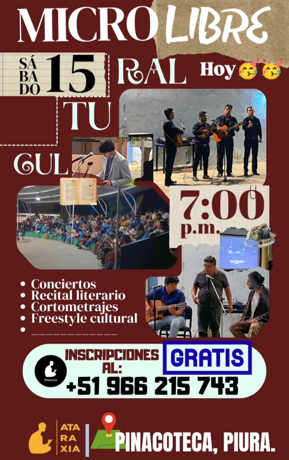 Micro Libre del grupo literario Ataraxia